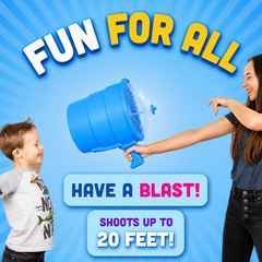 Turbo Air Cannon Launcher Toy for Kids & Outdoor Family Games