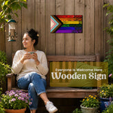 Unity Pride Wooden Wall Sign