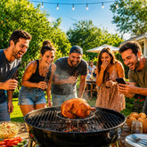 Grill Throne – Stainless Steel Beer Can Chicken Roaster Stand for BBQ & Grilling