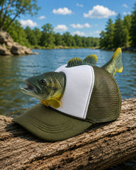 3D Fish Trucker Hat β Funny Fishing Cap for Outdoor Adventures