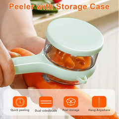 PeelMate⢠Mess-Free Kitchen Peeler with Built-In Storage Box