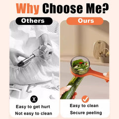 PeelMate⢠Mess-Free Kitchen Peeler with Built-In Storage Box