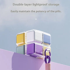MediSort Pill Organizer™ – Portable Weekly Pill Organizer with Secure Compartments for Vitamins & Medication