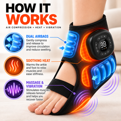 Heated Foot & Ankle Compression Massager (Free Shipping Today🔥)