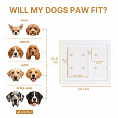 ForeverPaws⢠Pet Paw Print Keepsake Frame Kit
