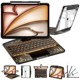 Y2K Transparent 360° Rotating iPad Keyboard Case