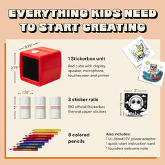 AI Voice Sticker Maker for Kids – Portable Thermal Printer Set