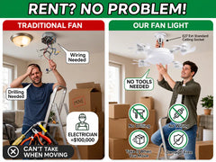 AirGlow Remote Ceiling Fan Light