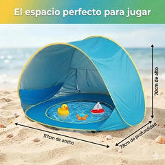 Pop-Up Baby Beach Tent with Splash Pool