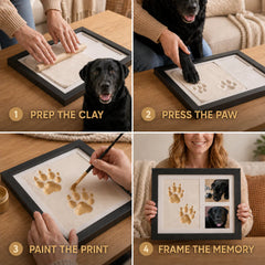 ForeverPaws™ Pet Paw Print Keepsake Frame Kit