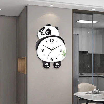 Swinging Panda Wall Clock – Silent Decorative Clock for Home & Office